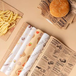 Printed Greaseproof Paper for French Fries & Burger
