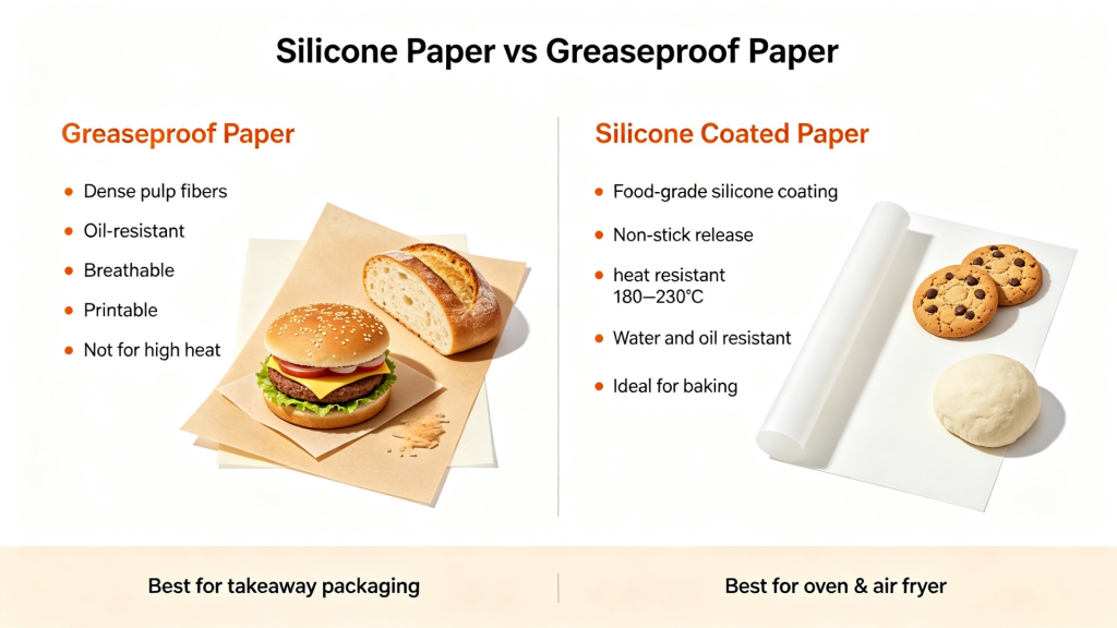 Silicone Paper vs Greaseproof Paper – Key Differences